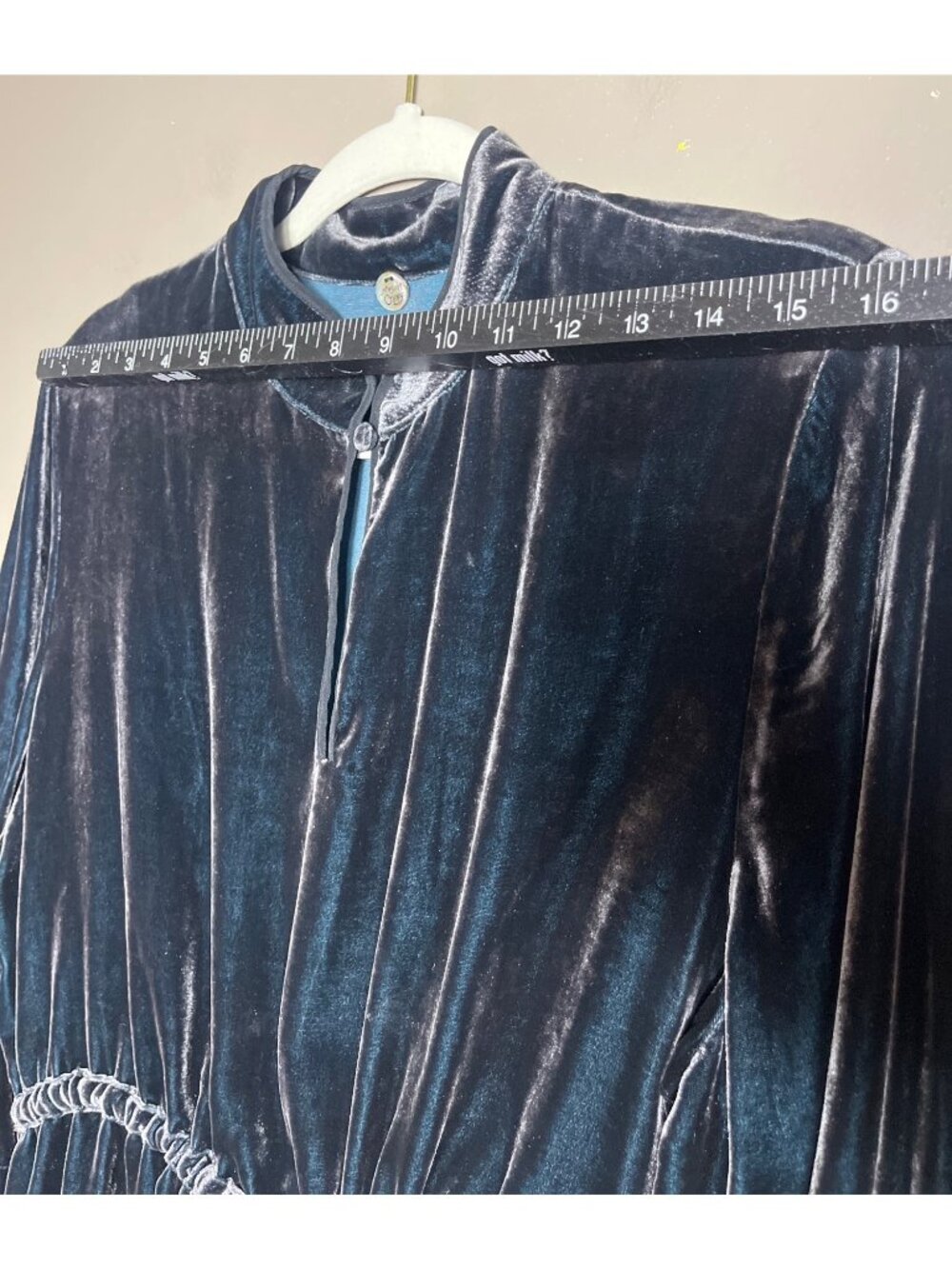 Whimsigoth Dark Feminine Top Witchy Silk Velvet Margret Oleary Luxury Layer Wm M - Picture 8 of 11